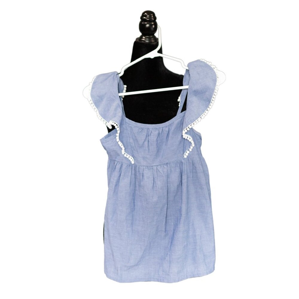 Cherokee Blue Tank with White Trim, Size Large (10/12)
